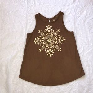 Justice micro suede tank top